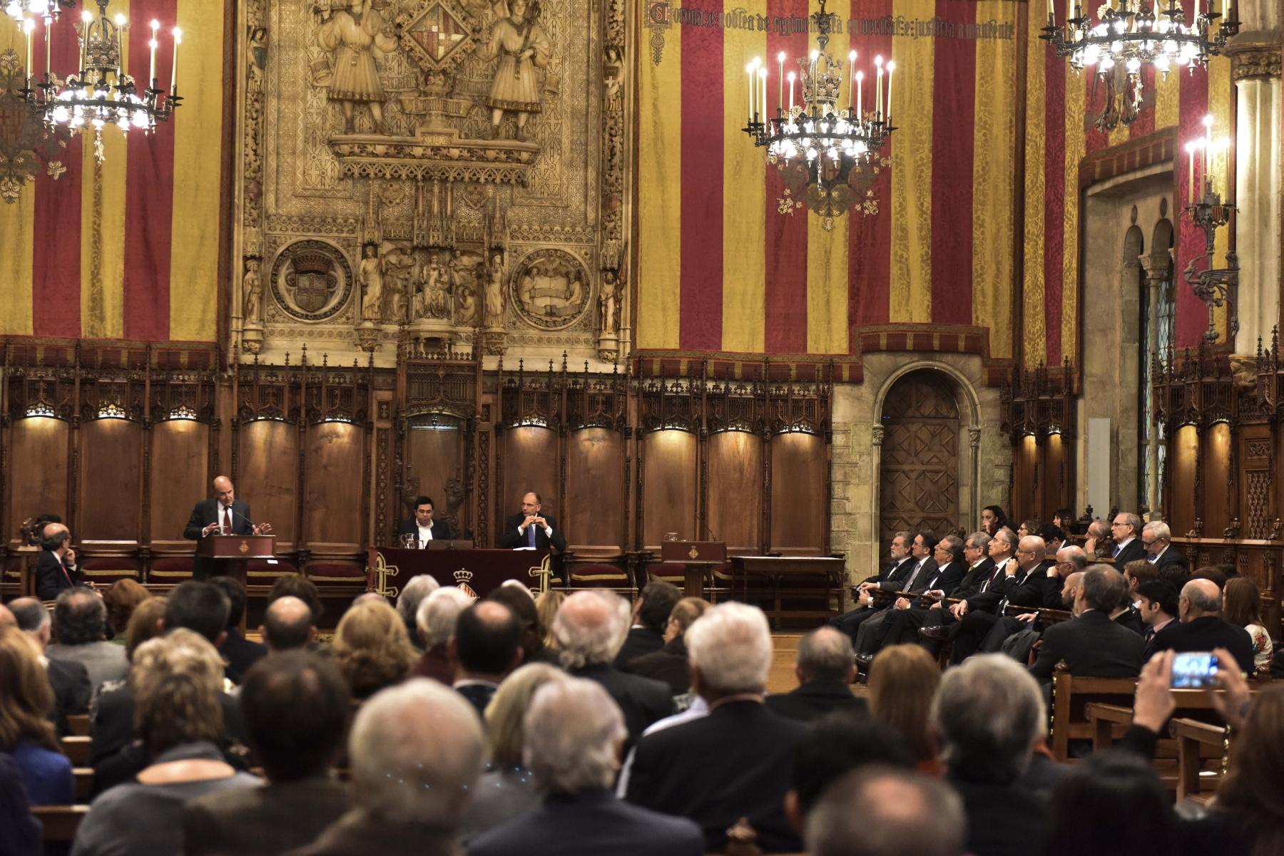 Acto de entrega de premios SEBAP 2016 en el Sal� de Cent del Ayuntamiento de Barcelona