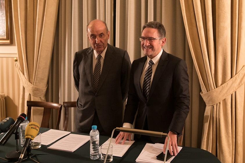 Miquel Roca i Jauem Gir� presenten l'Informe Anual de la Sebap