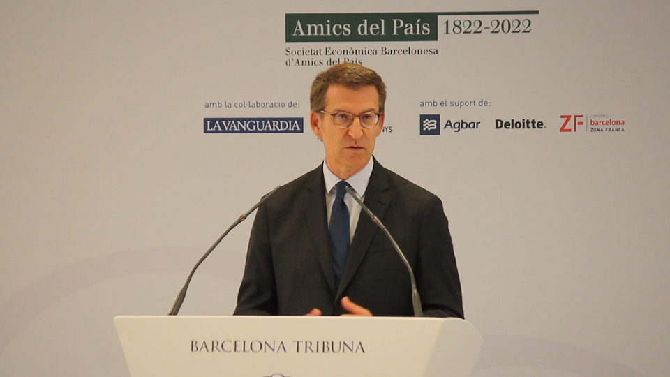 Barcelona Tribuna amb Alberto N��ez Feij�o