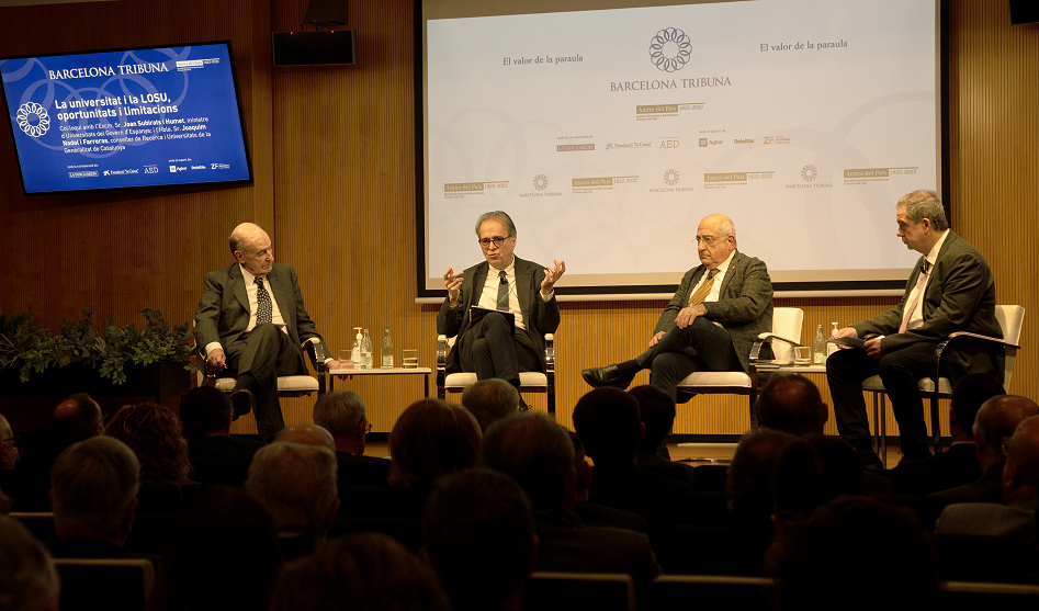 Barcelona Tribuna con Joan Subirats y Joaquim Nadal